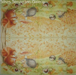 Servietten mit Waldtieren in Silkes Servietten-Galerie