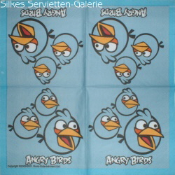 Servietten mit Angry Birds in Silkes Servietten-Galerie