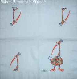Servietten mit Vogelmotiven in Silkes Servietten-Galerie